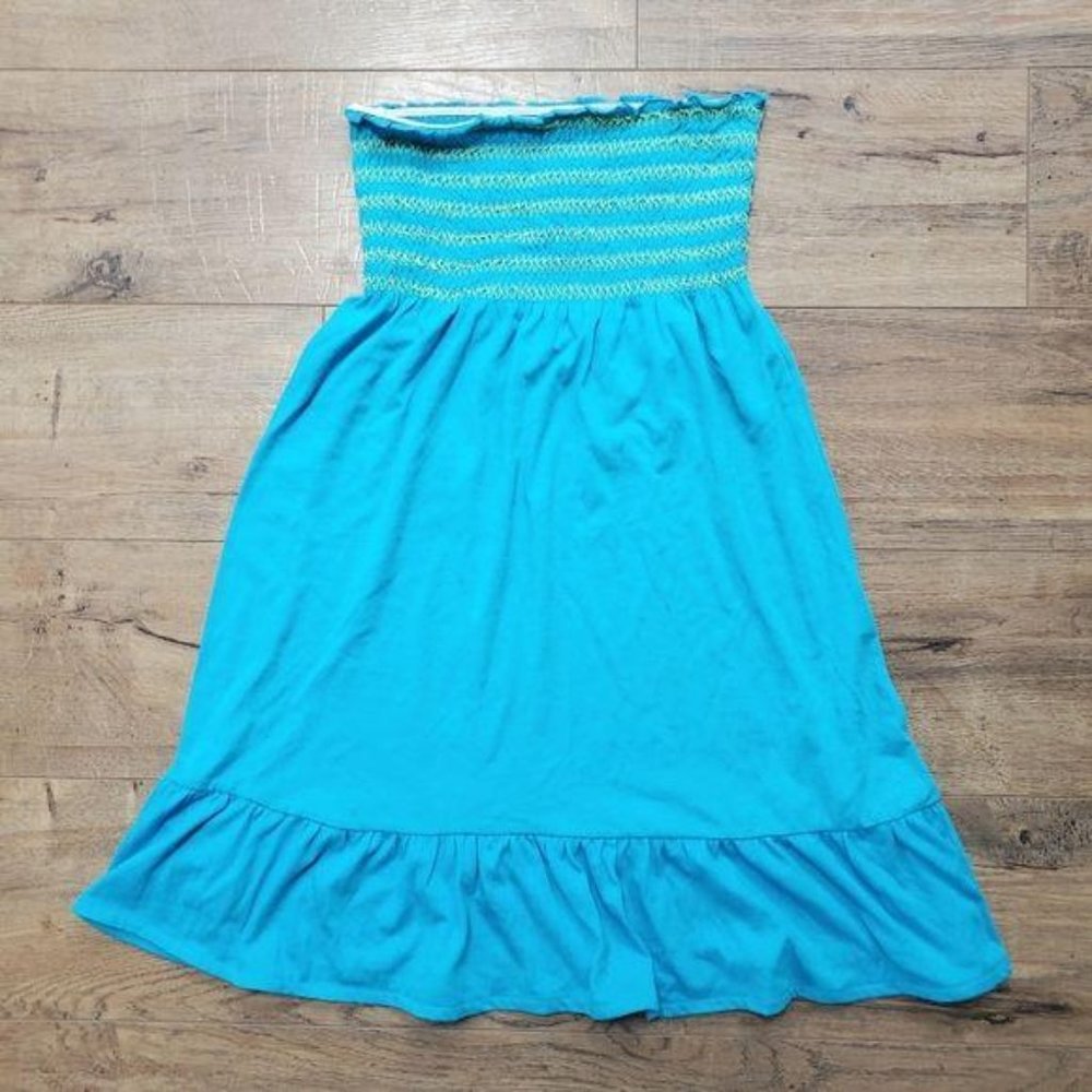 Pacsun •KiRRa• Strapless Swim Cover Ruffle Bottom